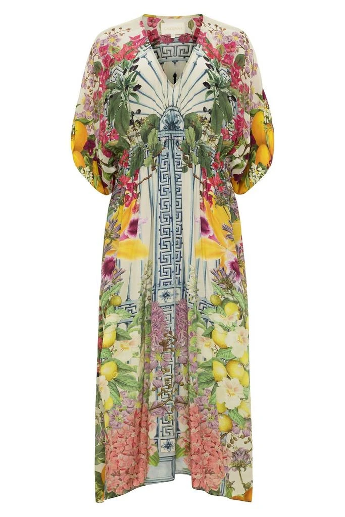Carolina K Guida Kaftan In Floral Greek 1