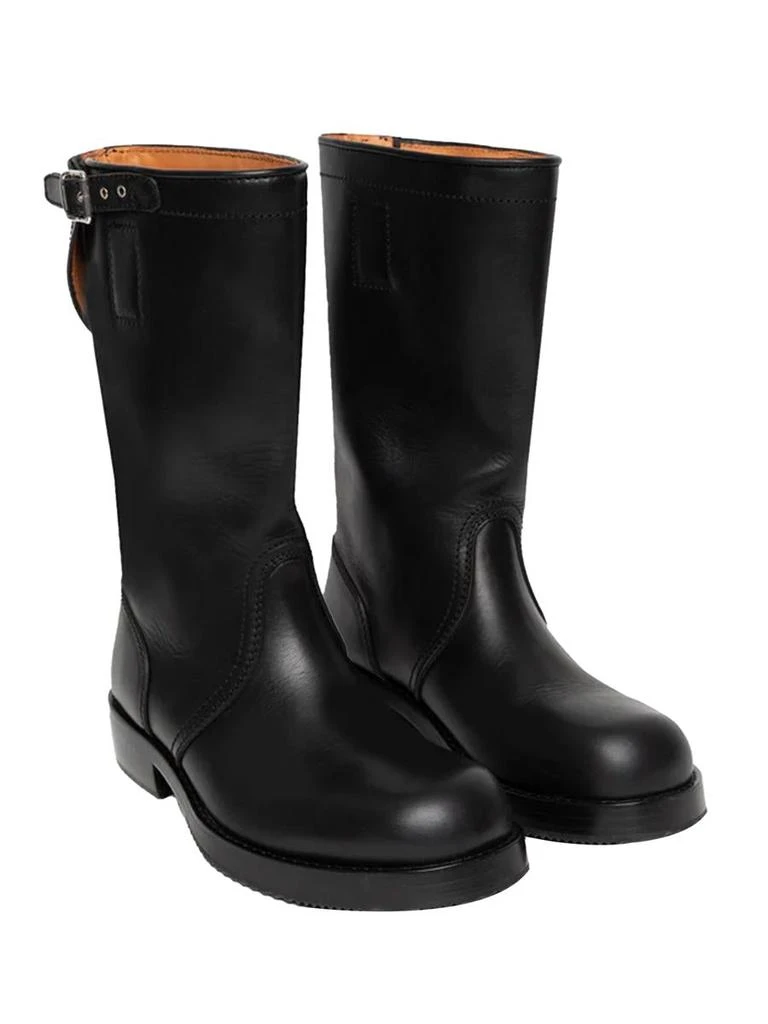 Dries Van Noten Dries Van Noten Leather Biker Boots Shoes 2