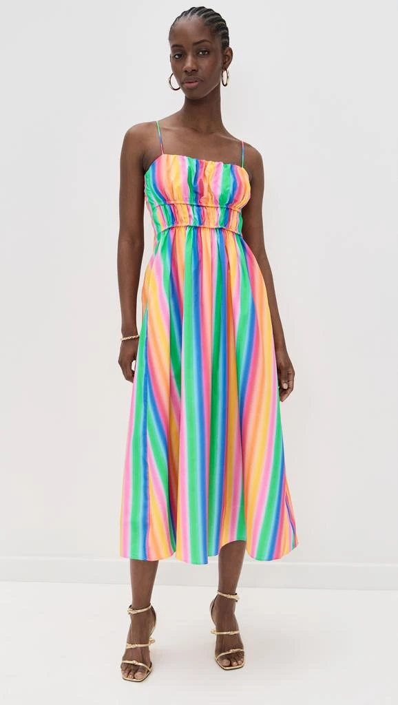 English Factory Rainbow Stripe Sleeveless Maxi Dress 1
