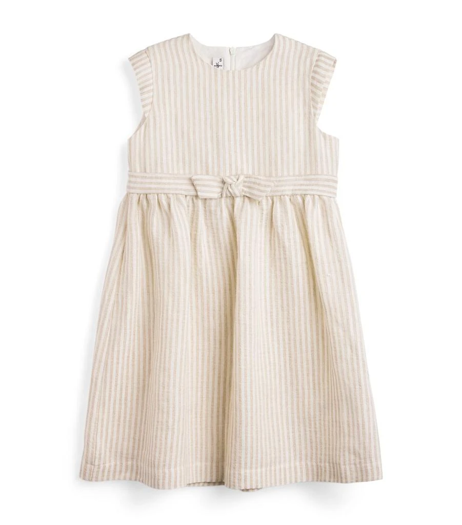 IL GUFO Linen Striped Dress (4-10 Years) 1
