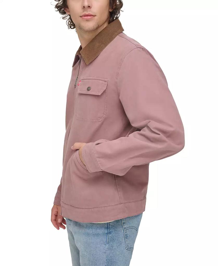 Levi's Men's Canvas Utility Jacket Mauve 2XL - Jackets