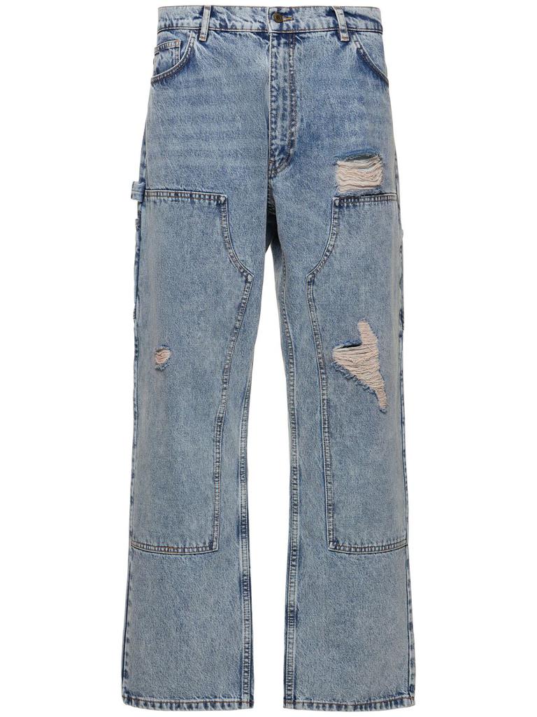 MOSCHINO Distressed Denim Carpenter Jeans