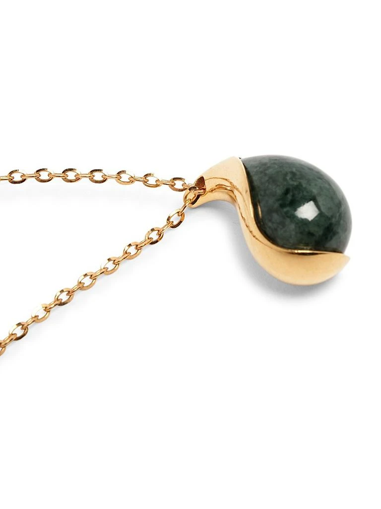 Bottega Veneta 18K-Gold-Plated
Marble Pendant Necklace 2