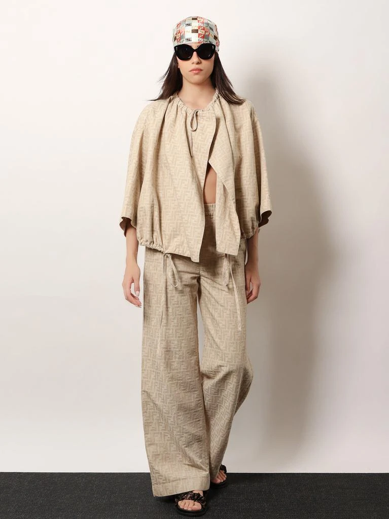 Fendi FF cotton and linen jacket 2