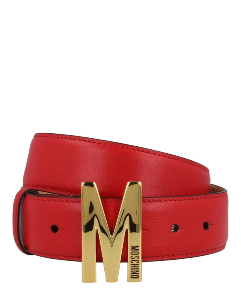 Moschino M Logo-Plaque Belt 3