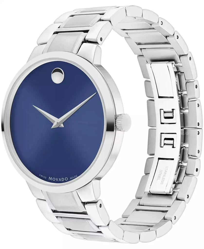 Movado Men's Portfolio Swiss Quartz Stainless Steel Watch 40MM 2