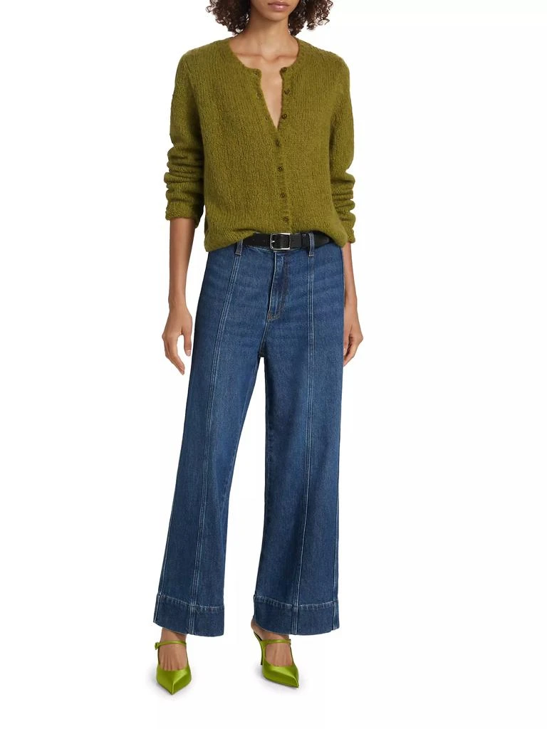 FRAME Seamed Wide-Leg Jeans 2