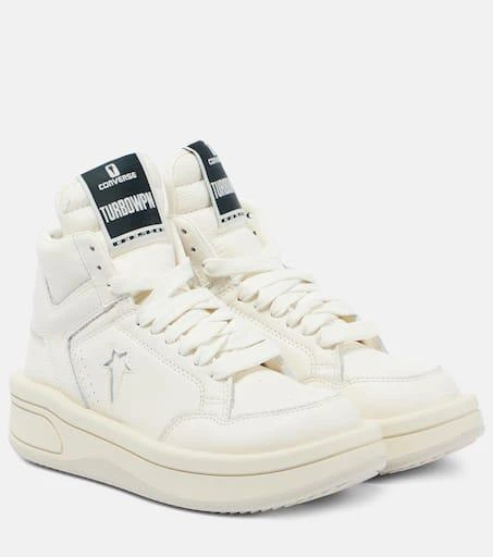 Rick Owens x Converse Turbowpn leather high-top sneakers 1