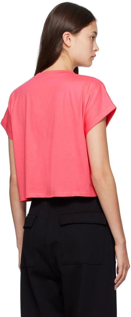 Balmain Pink Flock T-Shirt 3
