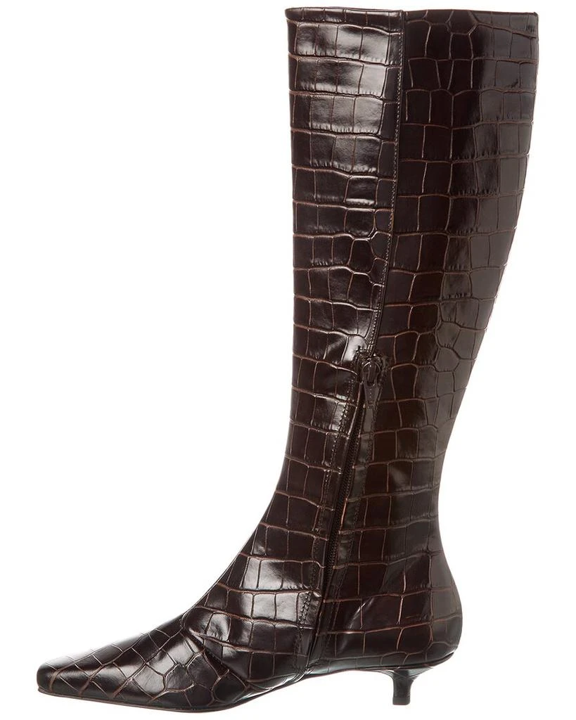 Totême TOTEME Croc-Embossed Leather Knee-High Boot 2