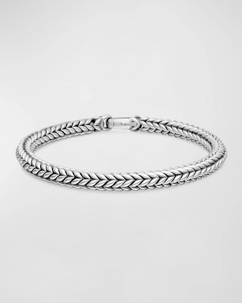 David Yurman Men
s Chevron Bead Bracelet in Silver, 6mm