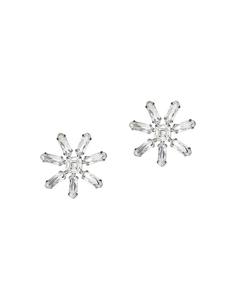 Lele Sadoughi Silvertone
Glass Crystal Daisy Earrings