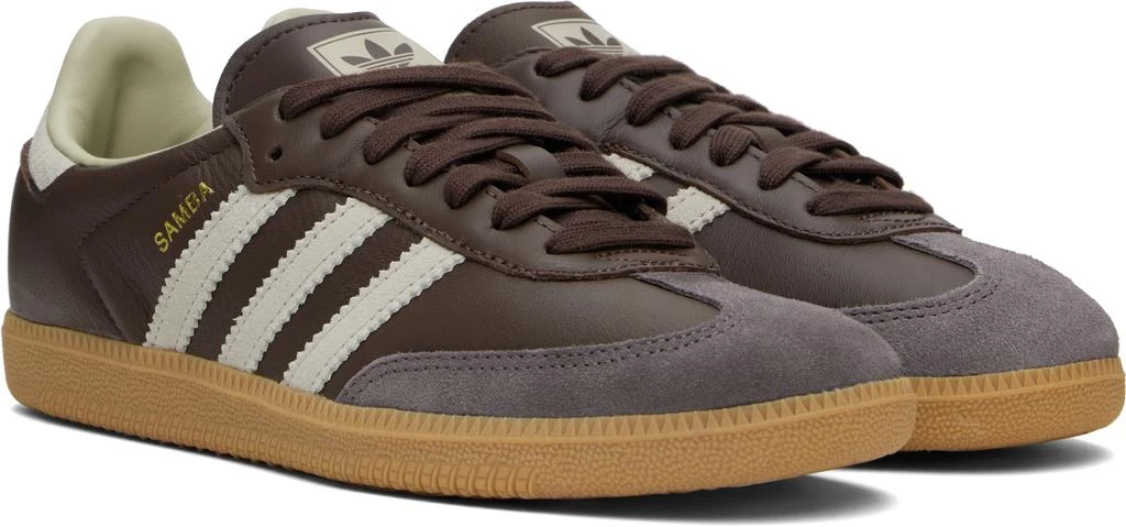 Adidas Brown Samba OG Sneakers 4
