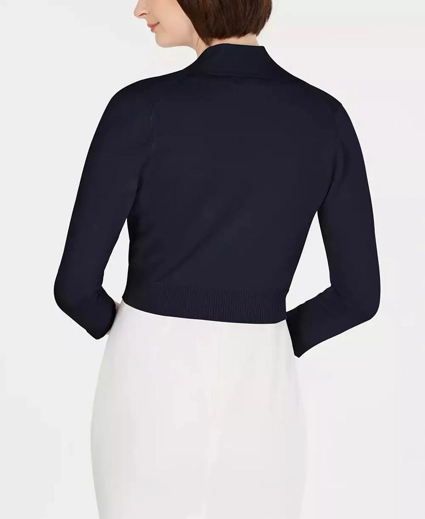 Calvin Klein Cropped Open-Front Cardigan 2