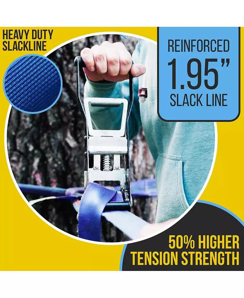 SereneLife 50 Ninja Warrior Obstacle Course Kit with 13 Accessories 6