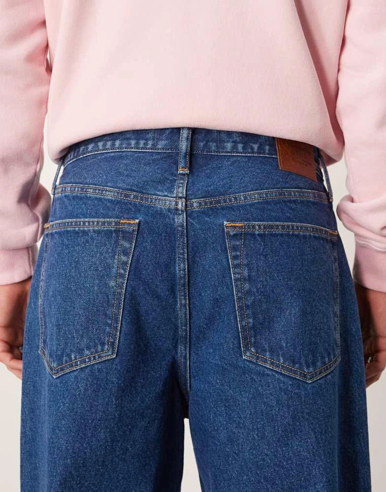 Abercrombie & Fitch Abercrombie & Fitch baggy fit jeans in mid-blue wash 4