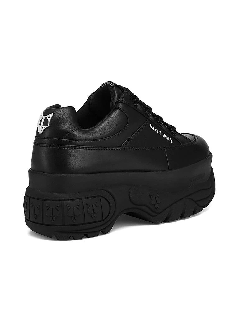 Naked Wolfe Sporty White Low Top Sneakers 3
