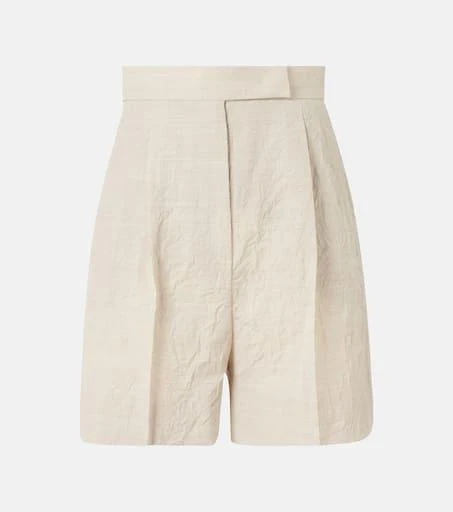 Max Mara Abisso virgin wool canvas shorts 1