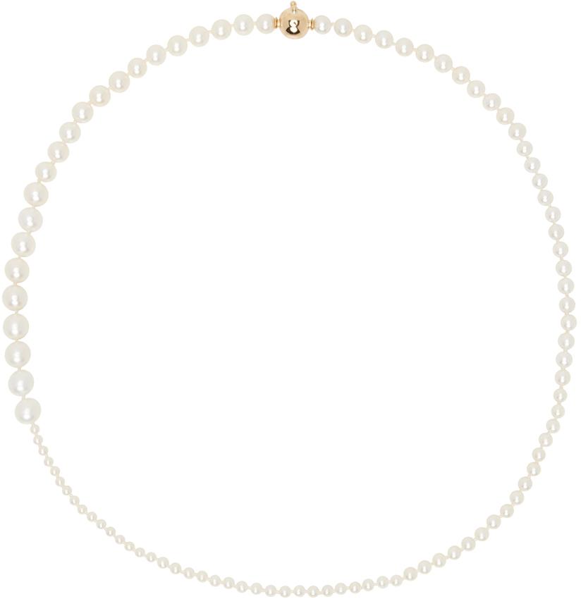 Sophie Bille Brahe White Petite Peggy Necklace