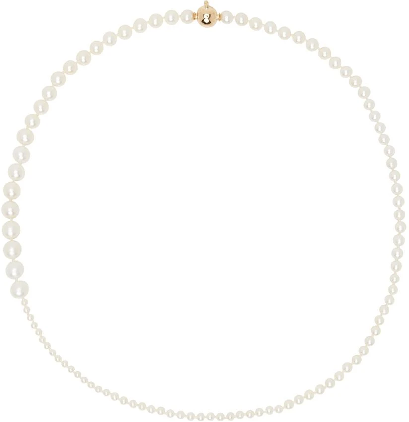 Sophie Bille Brahe White Petite Peggy Necklace 1