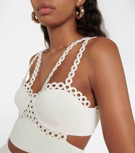 Jonathan Simkhai Liana ribbed crop top 4