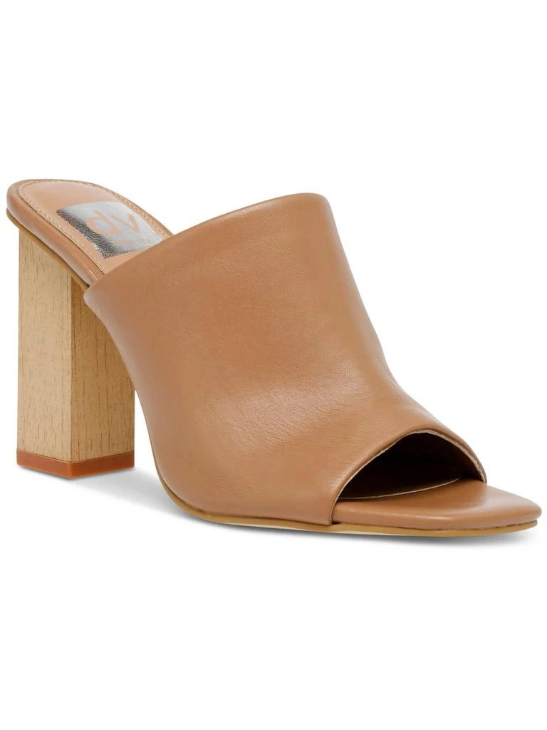 Dolce Vita Womens Faux Leather Square Toe Mule Sandals 5
