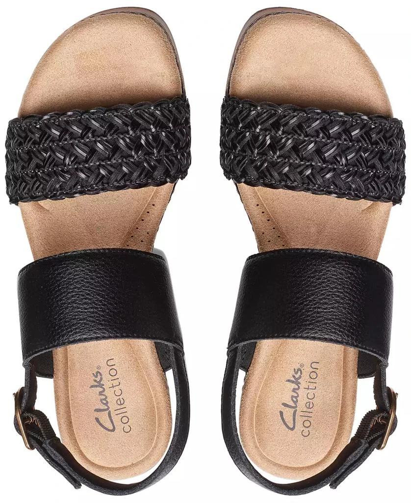 Clarks Seannah Step Woven Strap Clog-Style Platform Sandals 4
