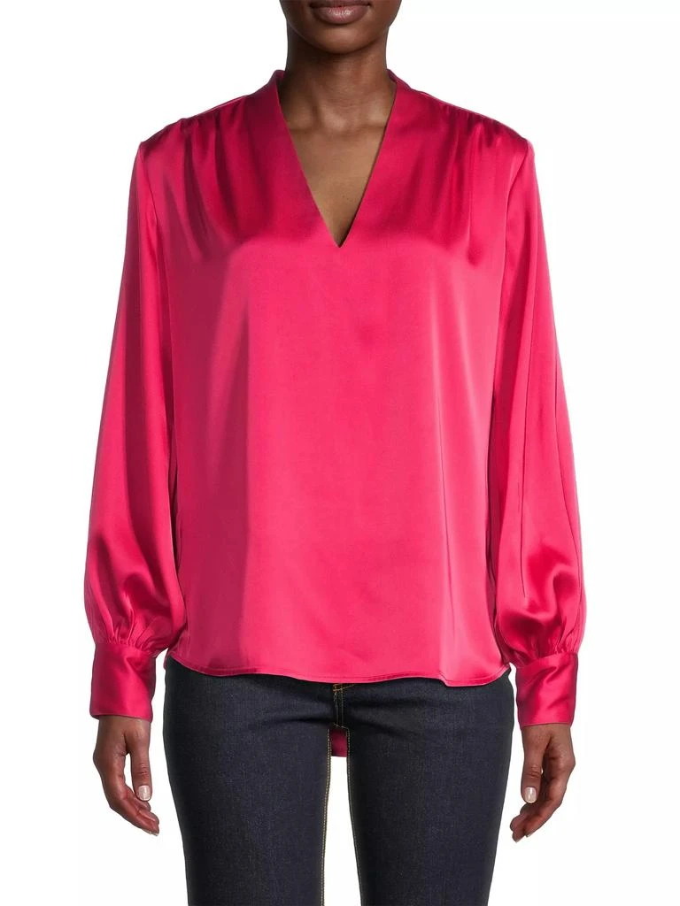 Karmamia Edith V-Neck Satin Blouse 3