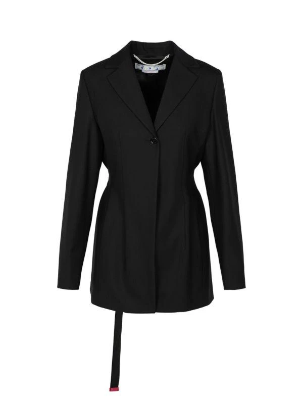 Off-White Relaxed Fit Belted Blazer 1