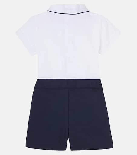 Patachou Baby cotton-blend shirt and shorts set 2