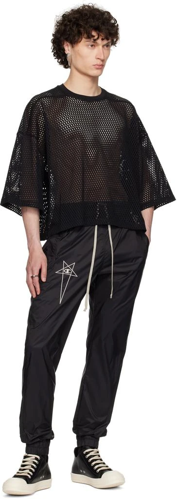 Rick Owens Black Champion Edition Tommy Cropped T-shirt 4
