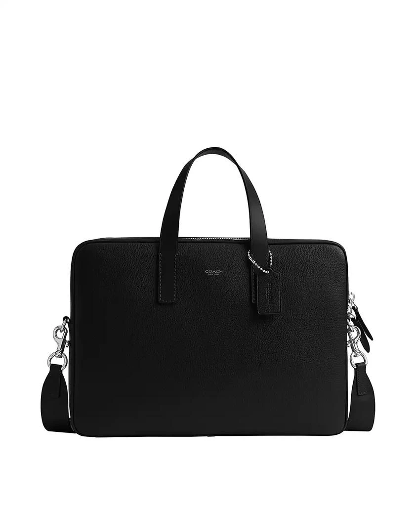 Coach Men's Carlyle Polished Pebble Brief Bag 1