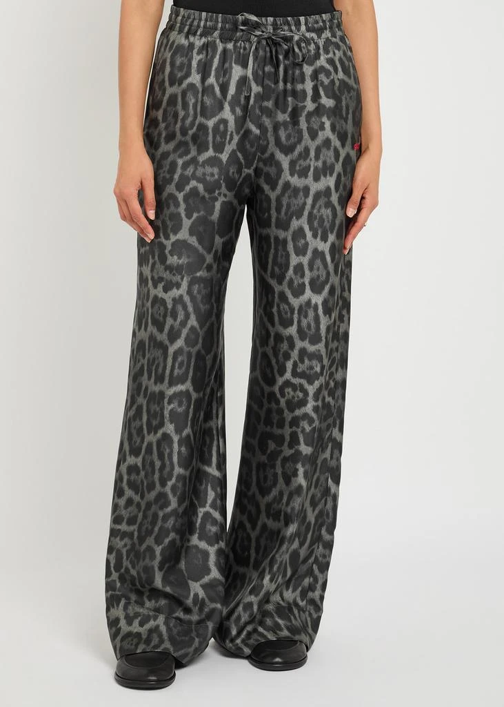 Stella McCartney Leopard-print silk trousers 2