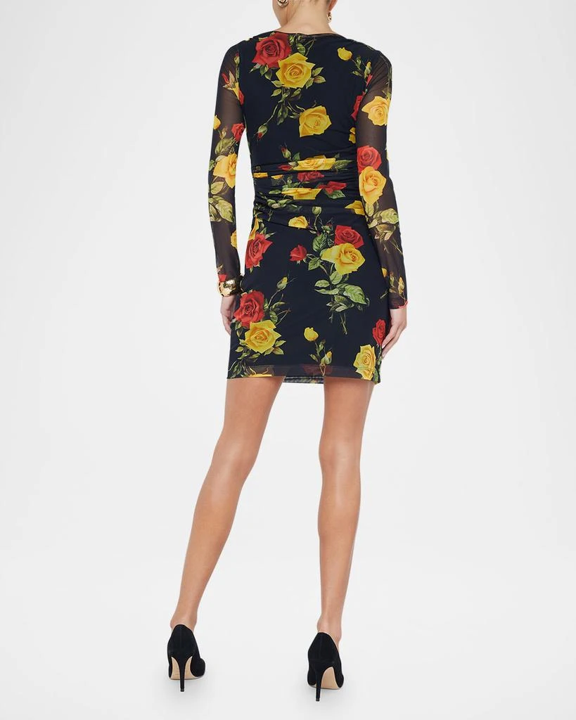 L'Agence Reiner Cross-Front Mini Dress 3