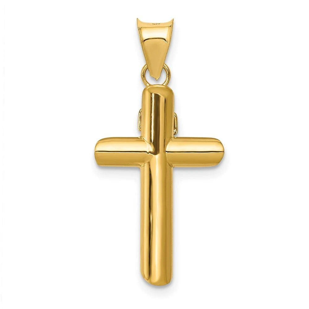 Diamond2Deal 14k Two-tone Gold Polished Crucifix Pendant 4