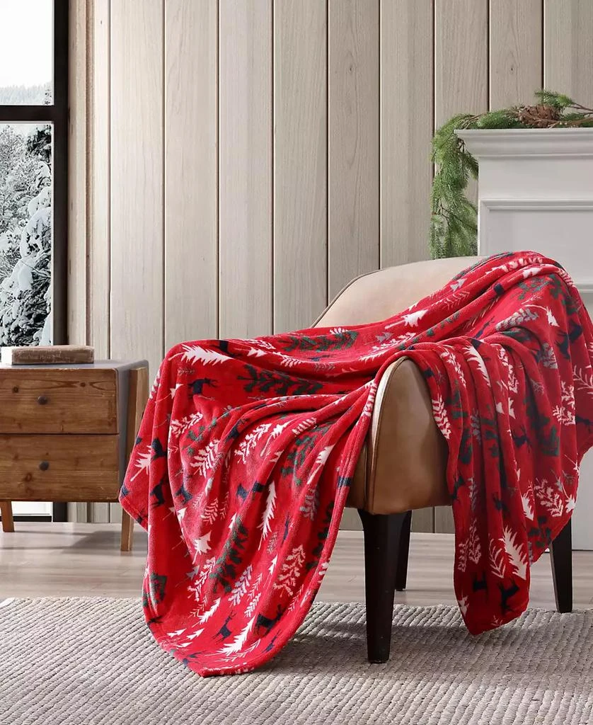 Eddie Bauer Ultra Soft Plush Sherpa Reversible Throw , 60" X 50" 1