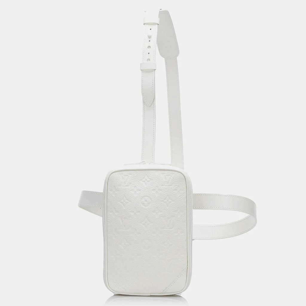 Louis Vuitton Louis Vuitton White Monogram Taurillon Leather Utility Side Bag 1