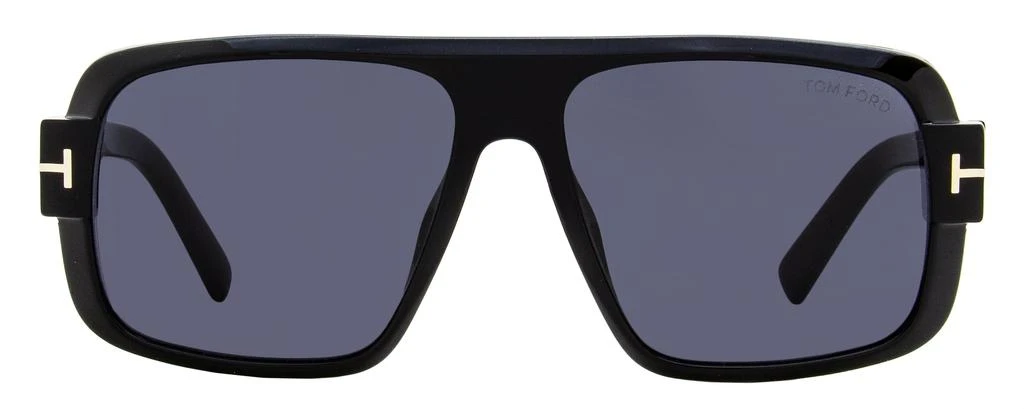 Tom Ford Men's Turner Sunglasses TF1101 01A Black 58mm 2