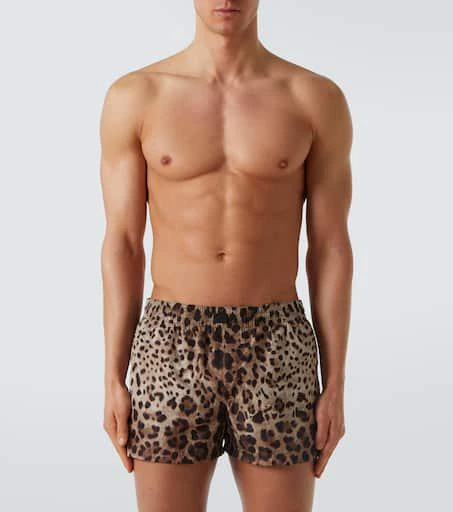 Dolce 
Gabbana Leopard-print swim trunks 2