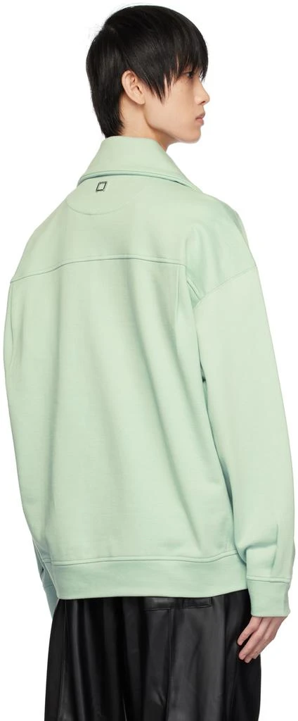 Wooyoungmi Green Quarter Zip Sweatshirt 3