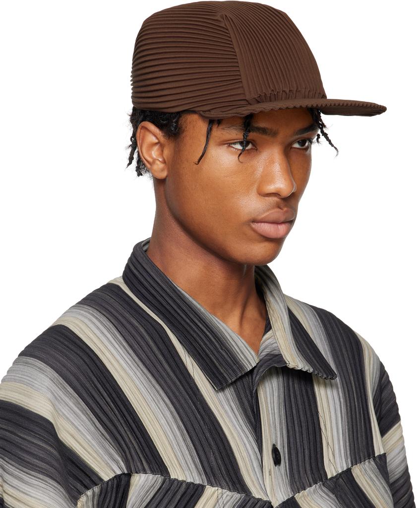 Brown Pleats Cap – On Sale Now with Up to 10% Off | Discover