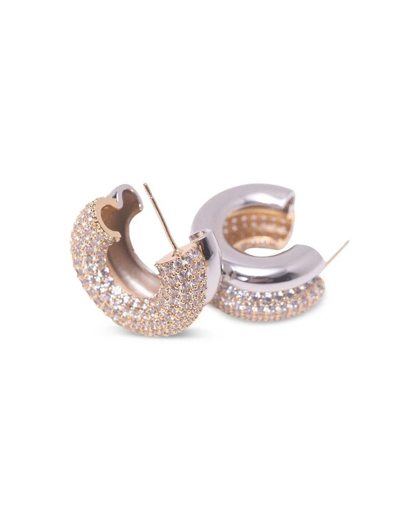 Maje Rhinestone Hoop Earrings 6