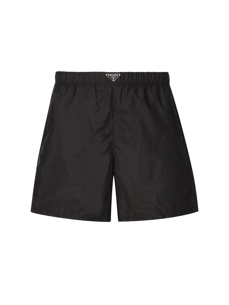 Prada Prada Triangle-Logo Mid-Rise Swim Shorts 1