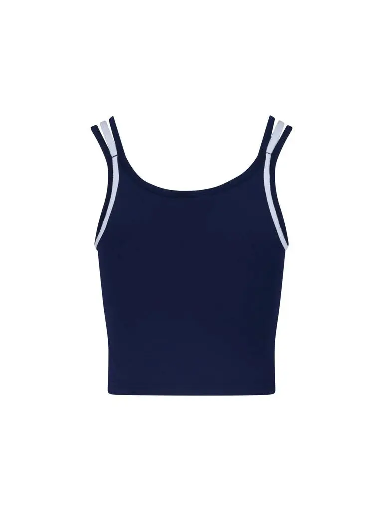 Adidas Adidas Striped Crop Performance Top 2