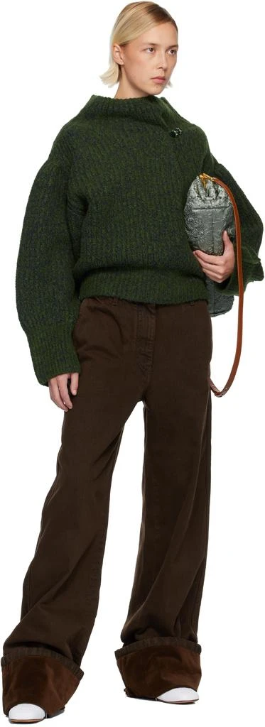 Dries Van Noten Green Wool Turtleneck 4