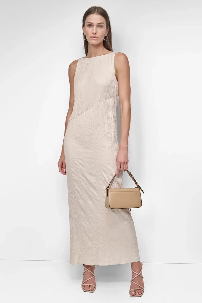 DKNY SLEEVELESS BROOMSTICK TWILL MIDI 5