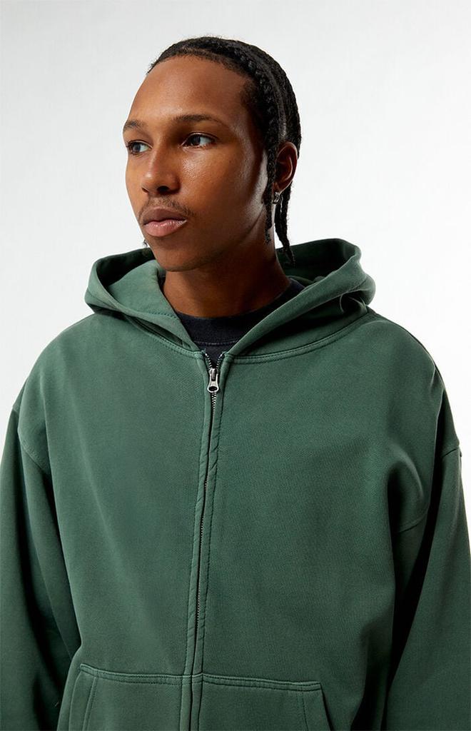 Green Vintage Wash Full Zip Hoodie – On Sale Now with Up to 11
