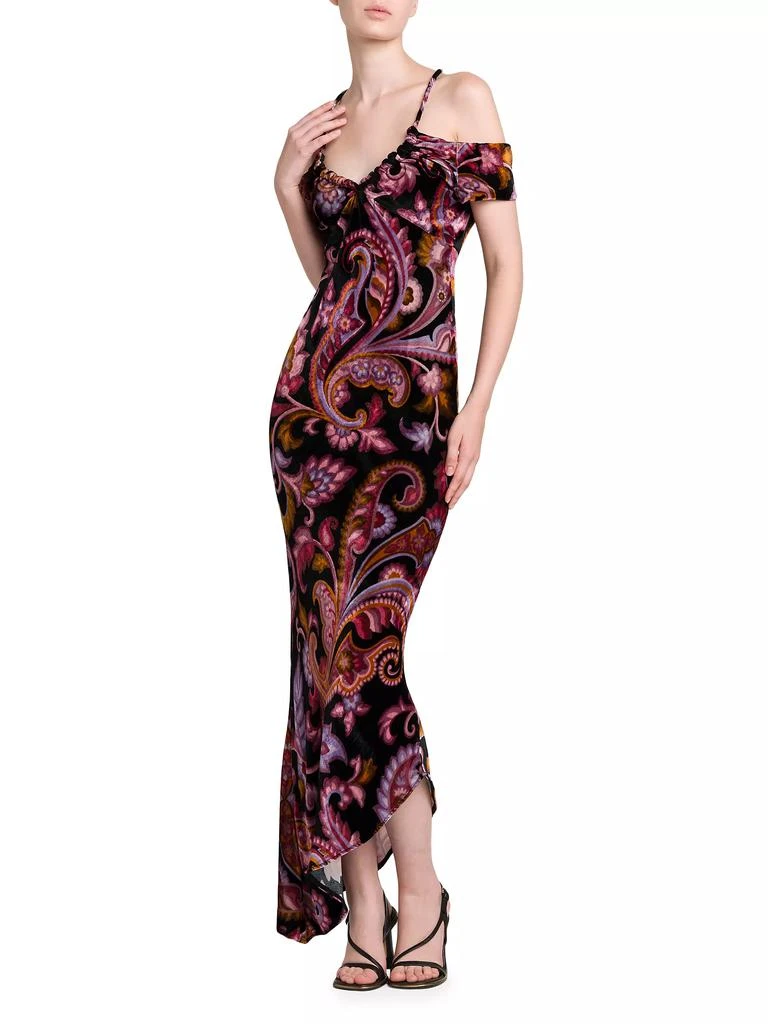 ETRO Paisley Off-the-Shoulder Midi-Dress 3