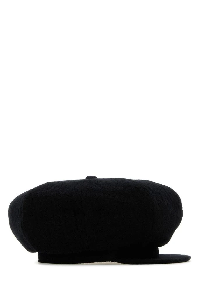 YOHJI YAMAMOTO Black gabardine hat 1