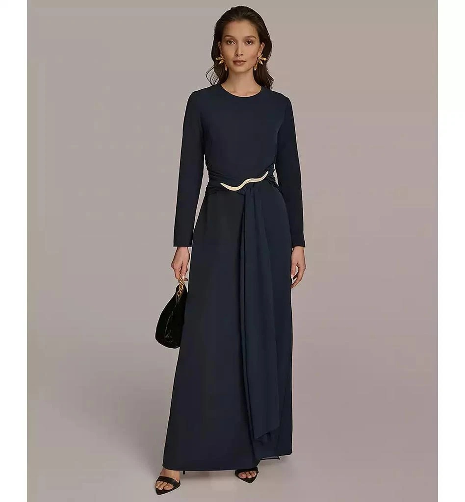 Donna Karan Women's Jewel-Neck Embellished Gown 1